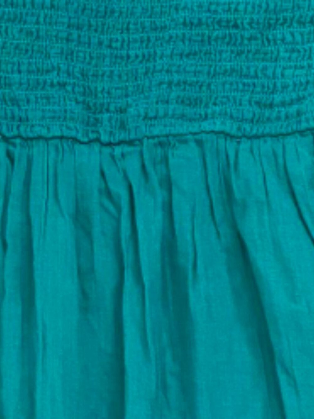 Anthropologie Maeve Tiered Strapless Dress Teal Green Small - Picture 3 of 5